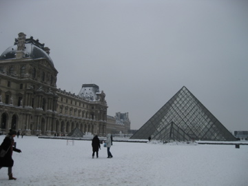 More than a light dusting at the Louvre