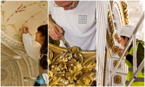 Lots of hand-painted details. (photos courtesy of The Peninsula Paris).