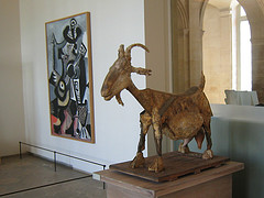 "Picasso's Goat" in the old Picasso Museum in Paris (the new one, after much drama, reopened recently). Photo via Malcolm on Flickr Creative Commons. 